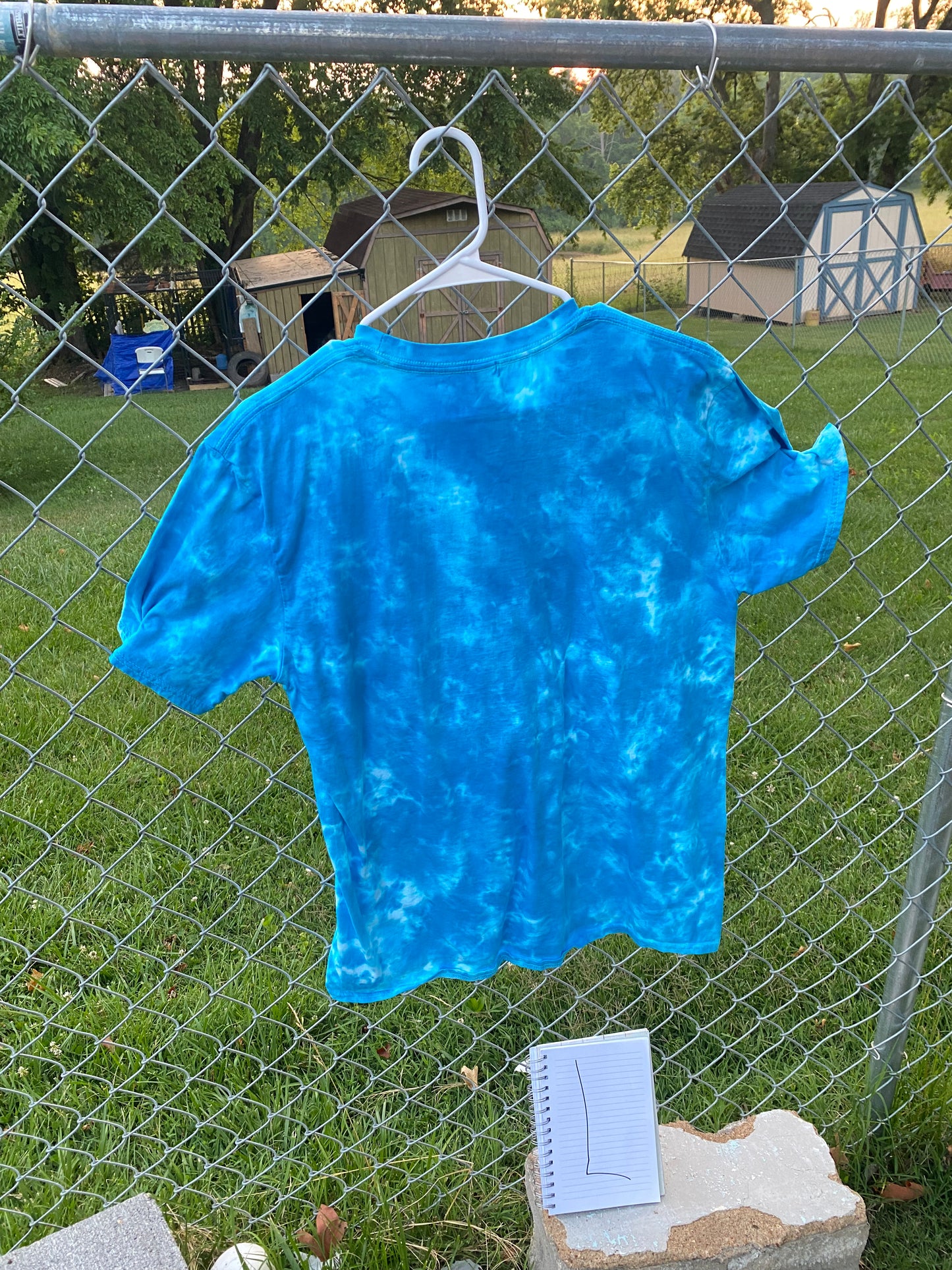 Large, Cloud 9, Hand Tie Dyed, T-Shirt