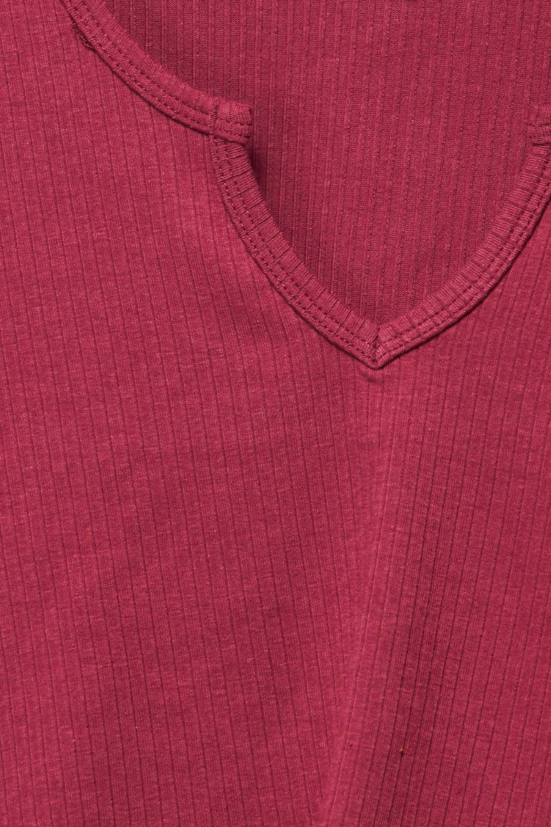 Ribbed Scoop Neckline Long Sleeve Crop Top