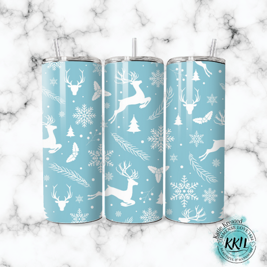 Reindeer Vibes Christmas Tumbler
