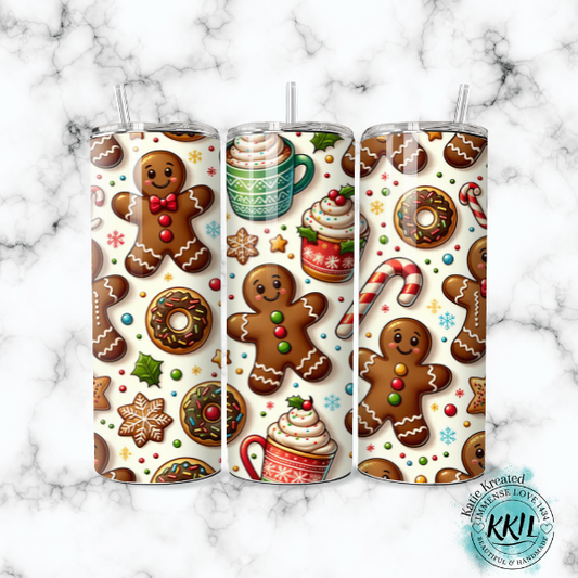 Gingerbread & Candy Cane Tumbler