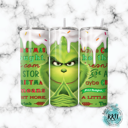 Frosted Green Guy Tumbler