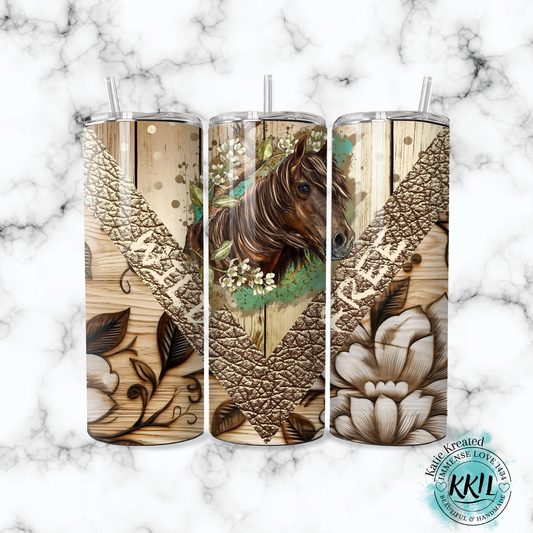 Wild & Free Horse 20oz Stainless Steel Tumbler