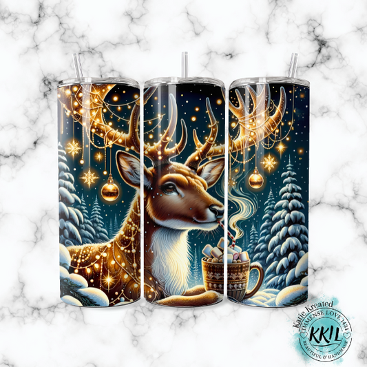 Christmas Deer Tumbler