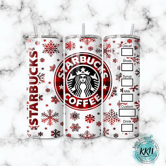 Snowflake Coffee Tumbler