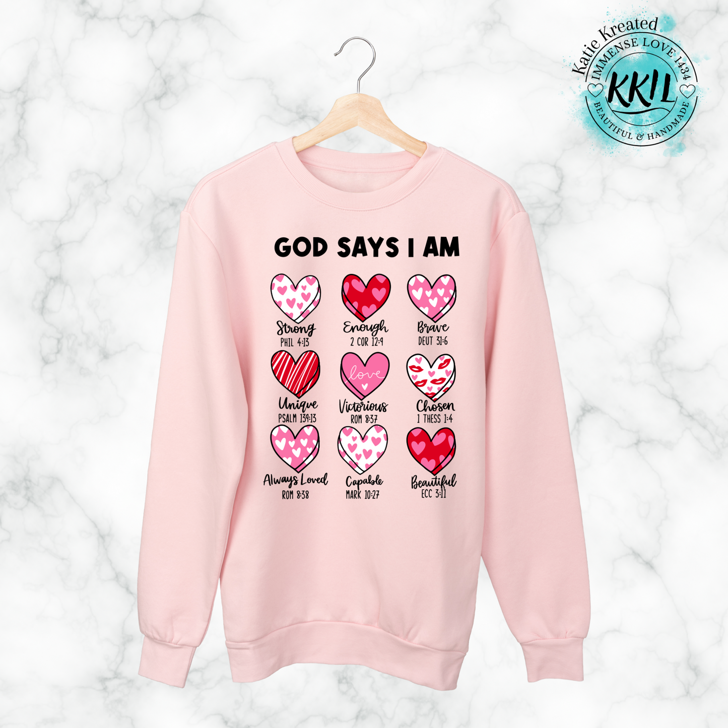 “God says I am…” Sweater