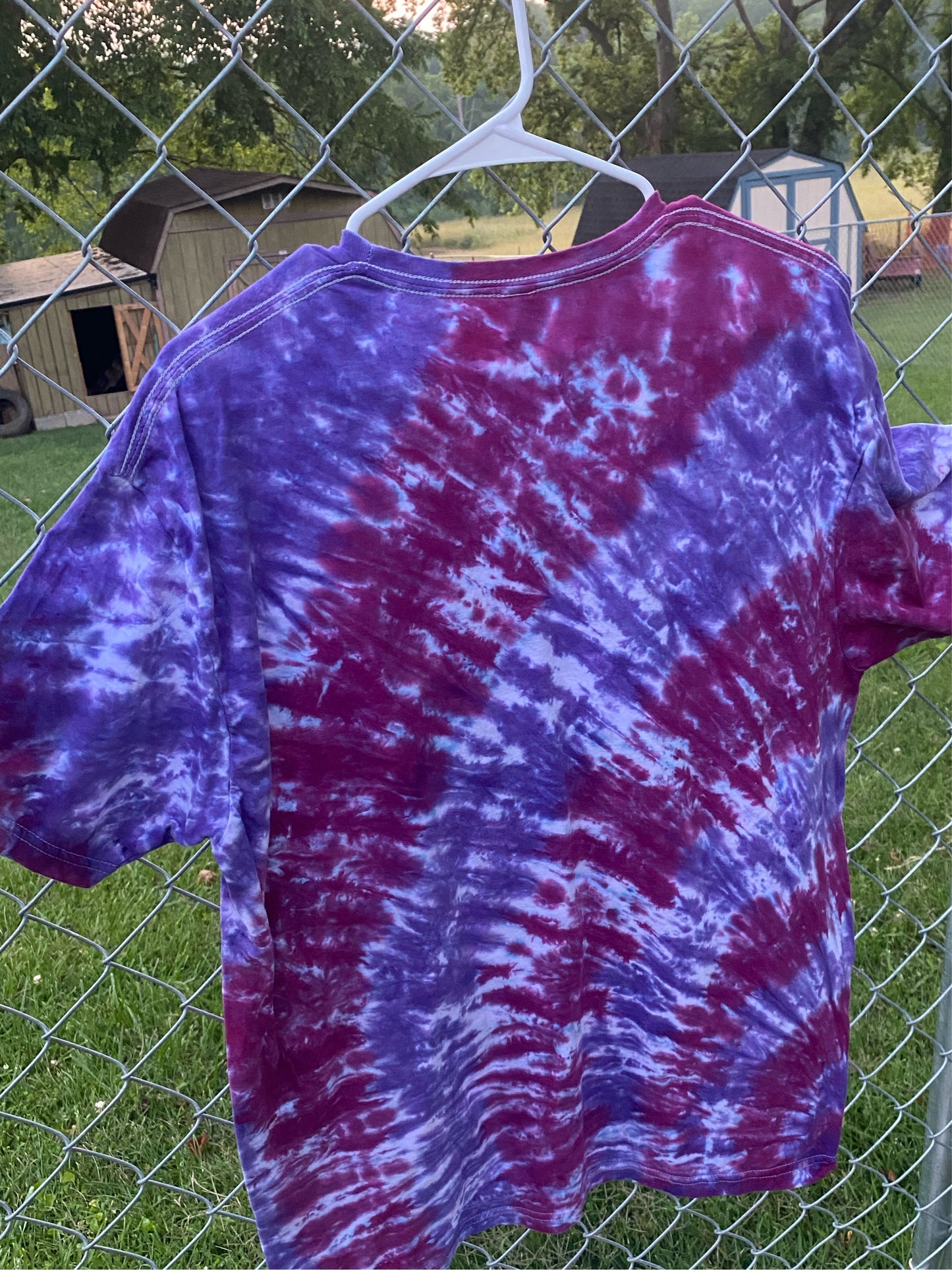 Extra-Large, Purple Oasis, Hand Tie Dyed, T-Shirt