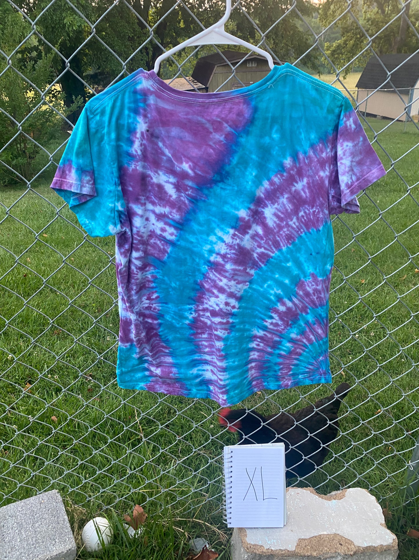 Extra-Large, Lilac Orchards, Hand Tie Dyed, T-Shirt