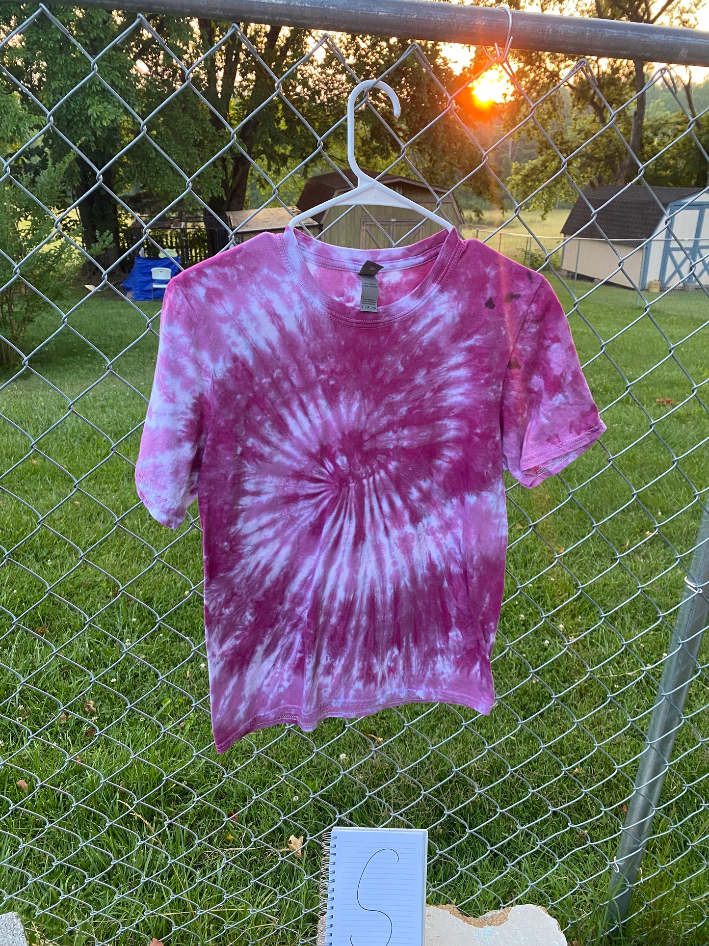 Small, Purple Waves, Hand Tie Dyed, T-Shirt