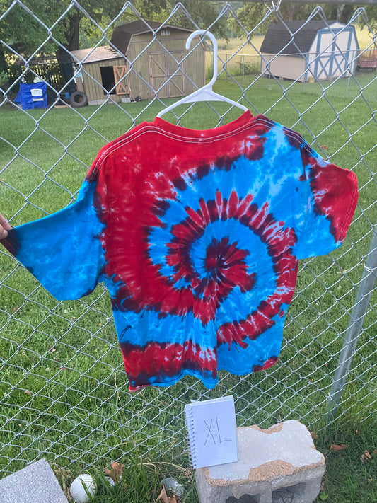 Extra-Large, 'Merica, Hand Tie Dyed, T-Shirt