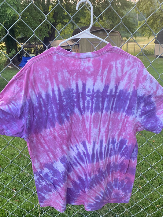 Extra-Large, Violet Fields, Hand Tie Dyed,T-Shirt