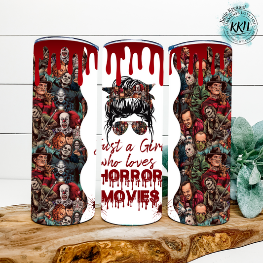 Horror Movie Girl 20oz Tumbler