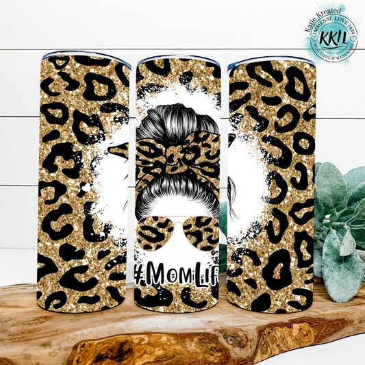 Cheetah Mom Life 20oz Tumbler