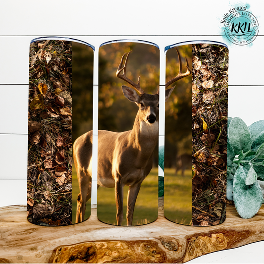 Camo Deer 20oz Tumbler