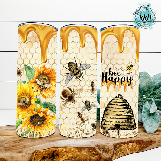 Bee Happy 20oz Tumbler