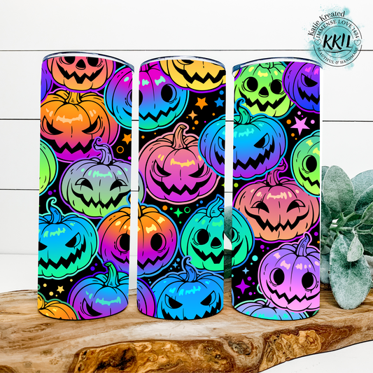 Neon Pumpkins 20oz Tumbler