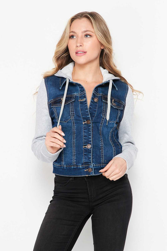 Hooded Denim Jacket