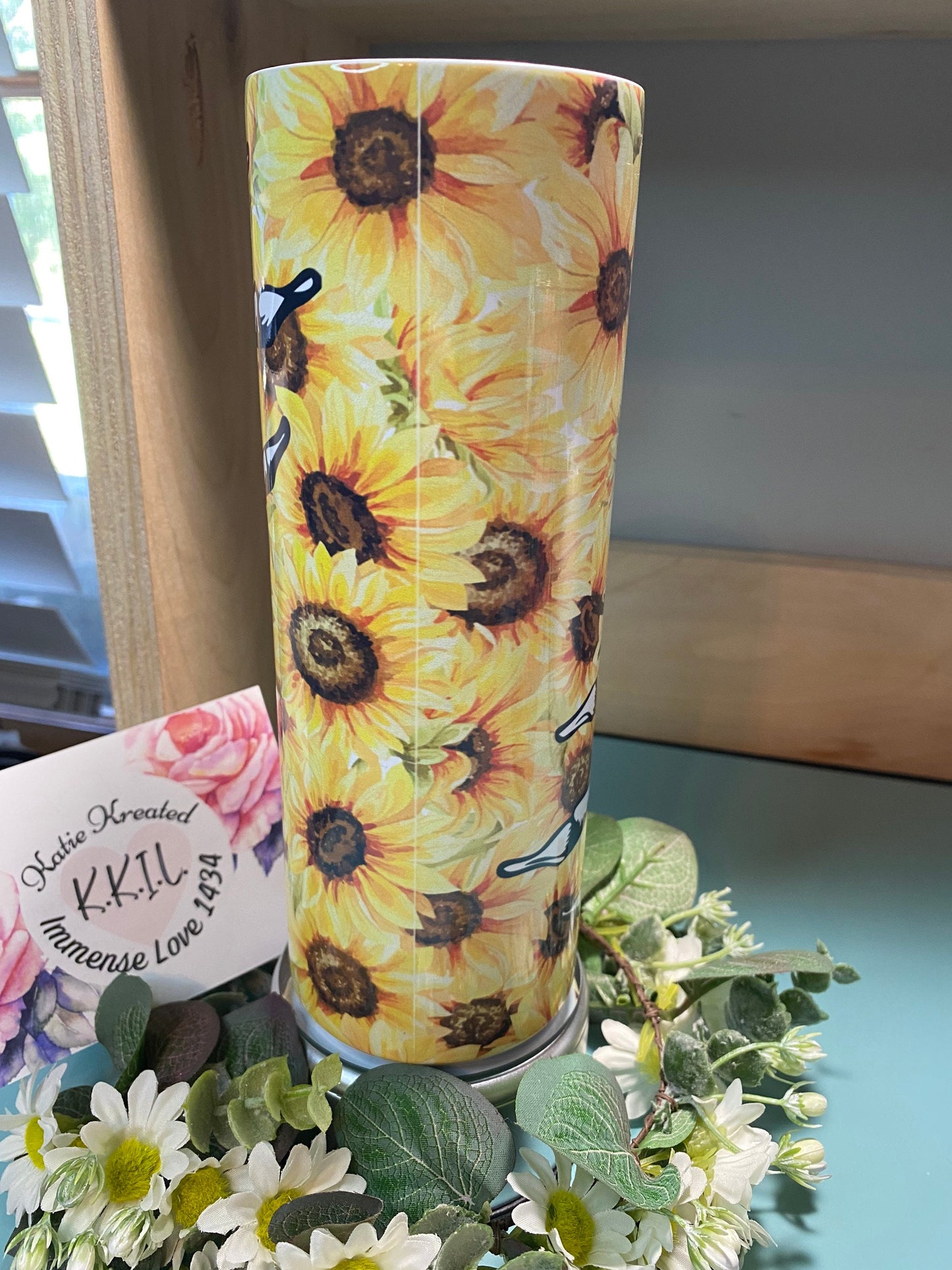 Sunflower & Skull 20oz Tumbler