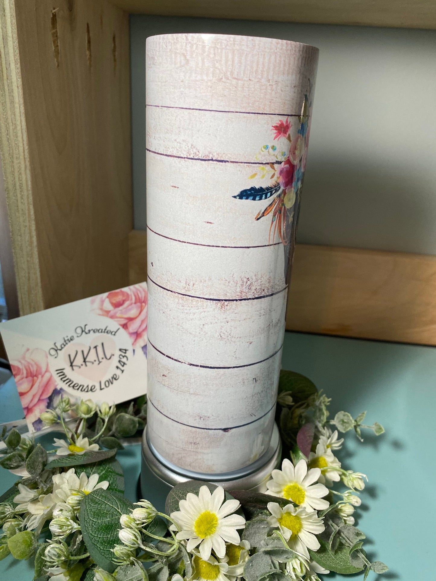 Floral Skull 20oz Tumbler