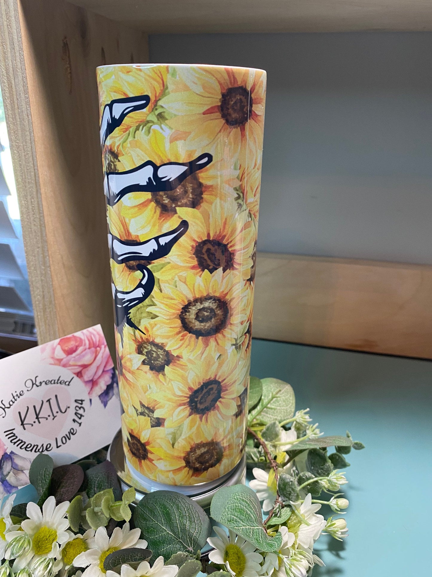 Sunflower & Skull 20oz Tumbler