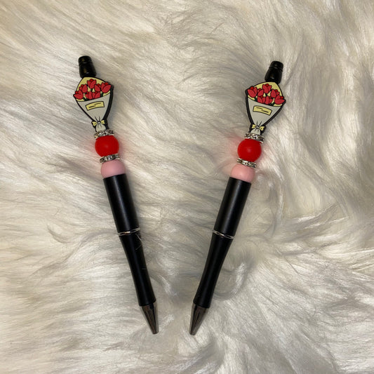 RTS Rose Bouquet “Buy Yourself Flowers” Silicone Bead Pen