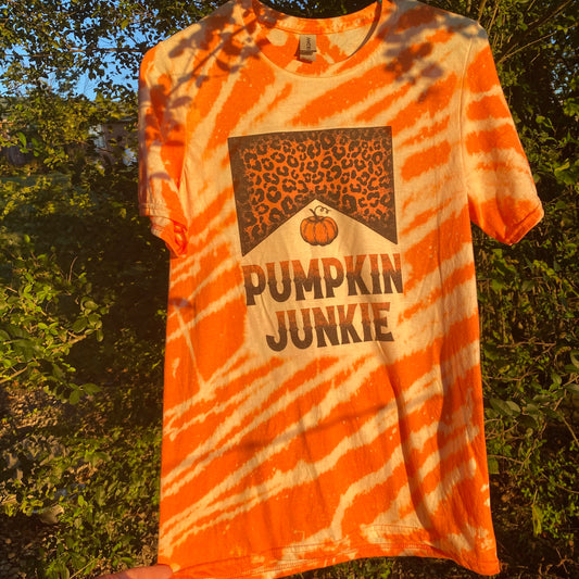 Pumpkin Junkie Acid Washed Shirt