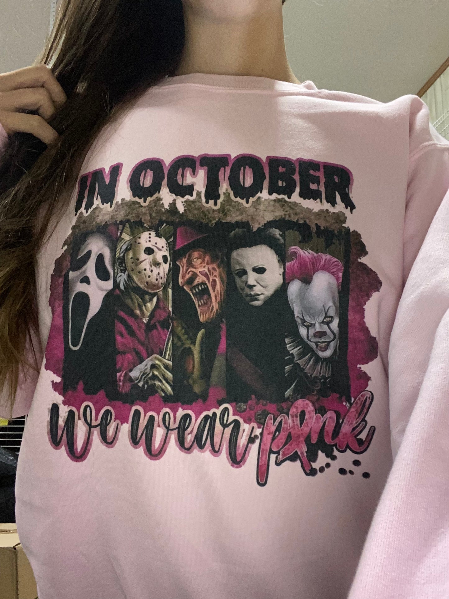 In October We Wear Pink CrewNeck