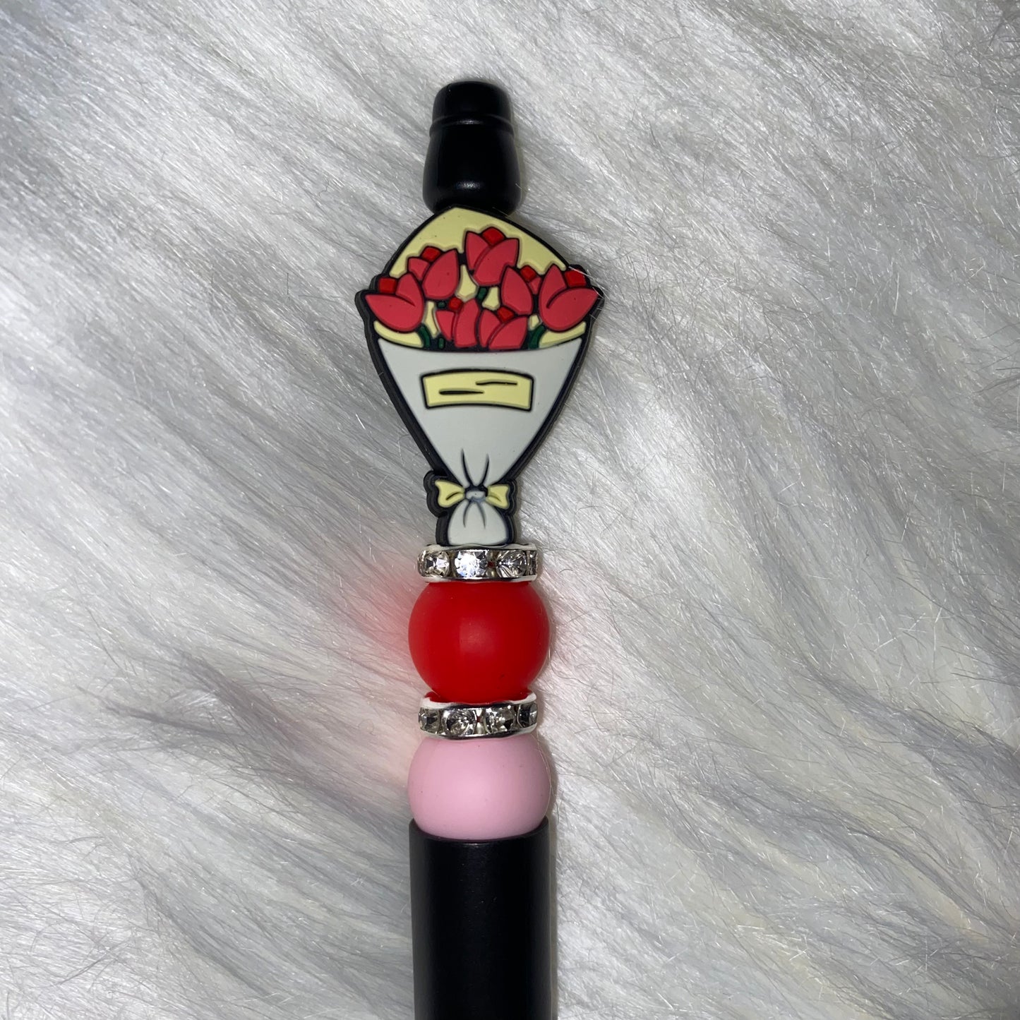 RTS Rose Bouquet “Buy Yourself Flowers” Silicone Bead Pen