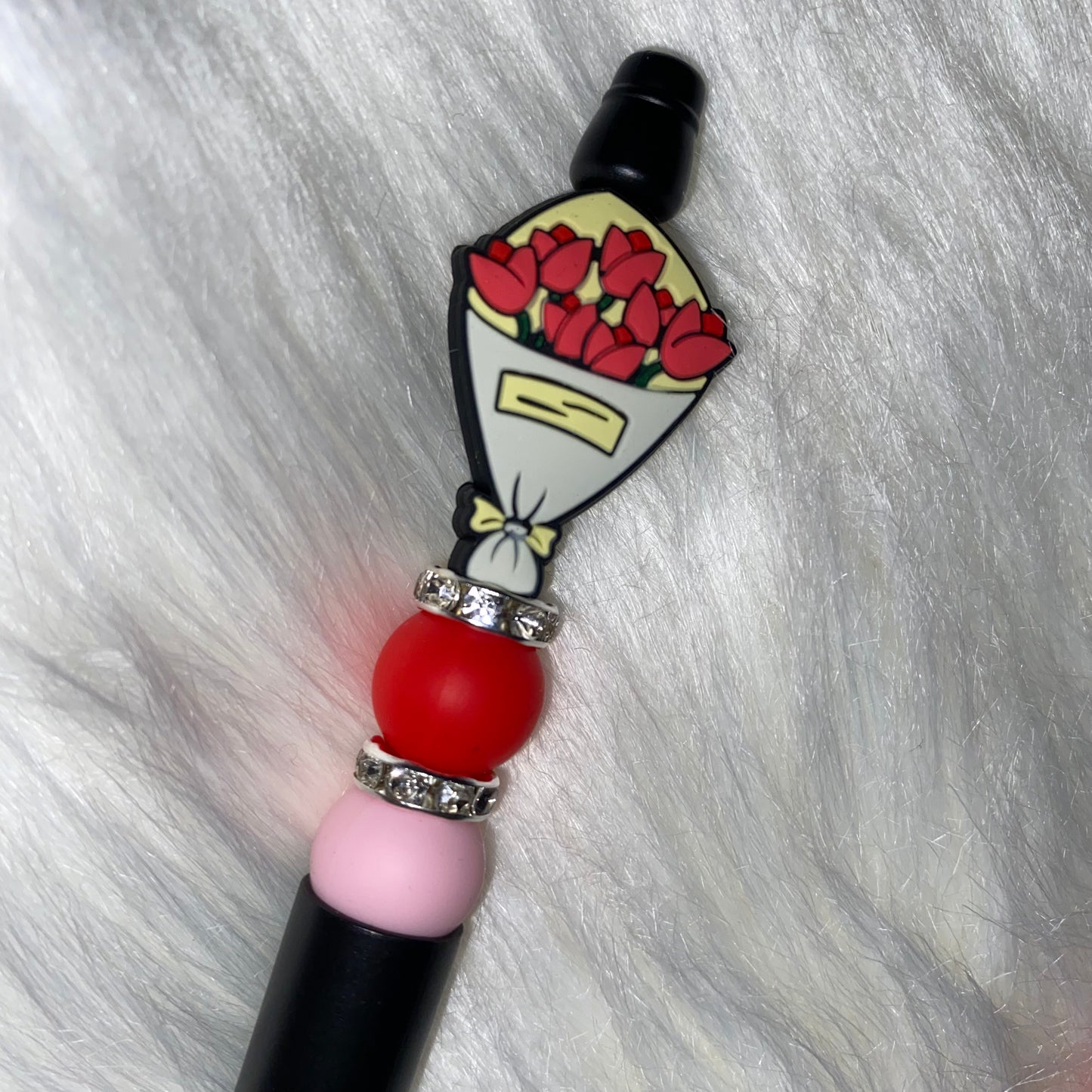 RTS Rose Bouquet “Buy Yourself Flowers” Silicone Bead Pen