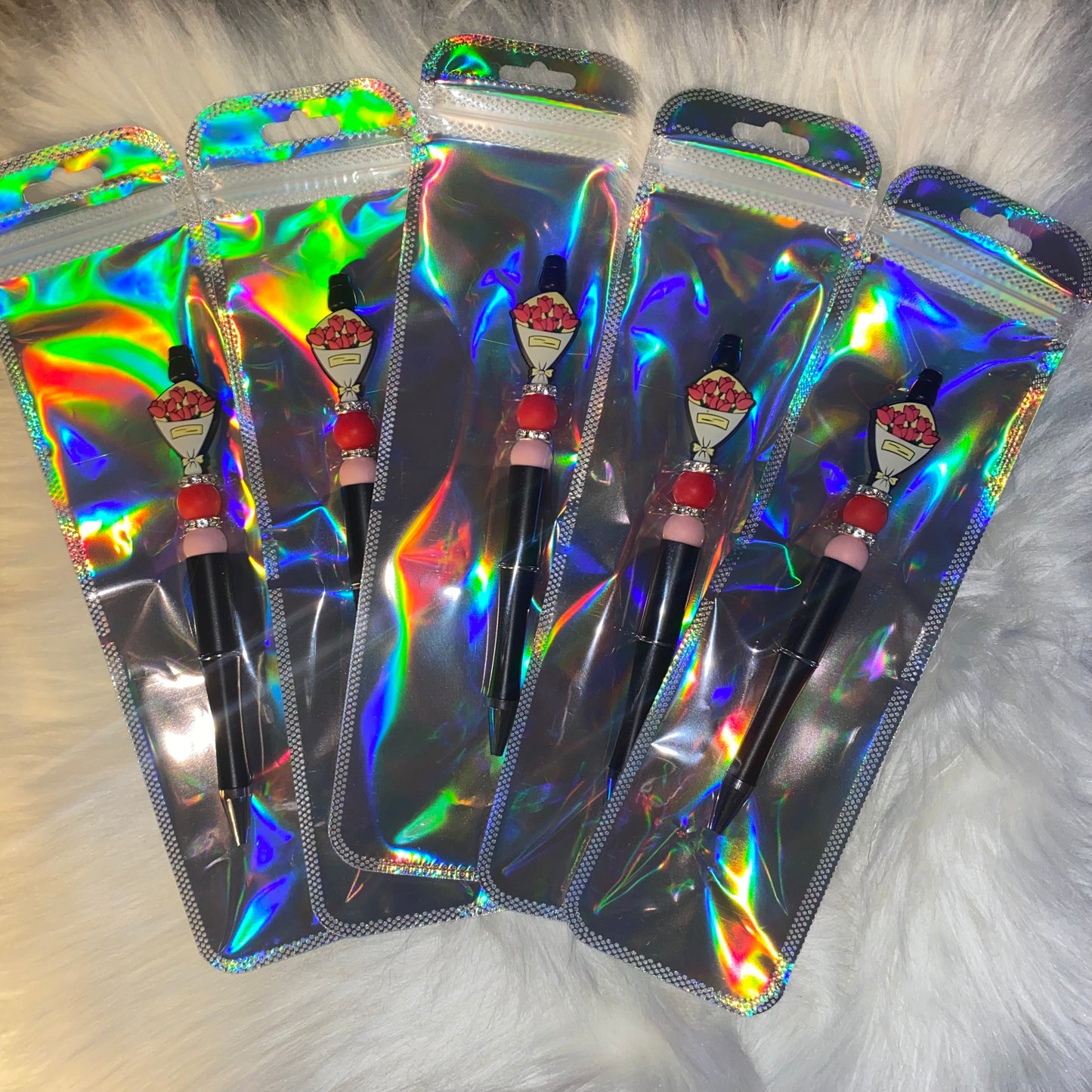 RTS Rose Bouquet “Buy Yourself Flowers” Silicone Bead Pen